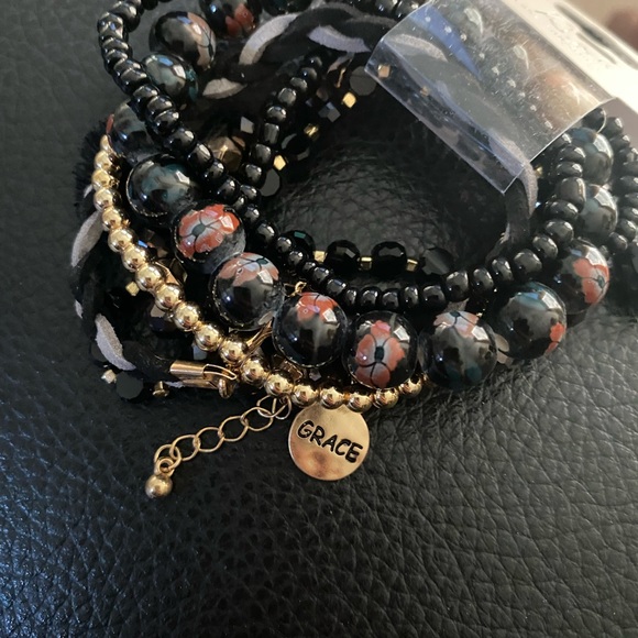 NWT GRACE MEATAL GRASS BEAD SET - Picture 4 of 5